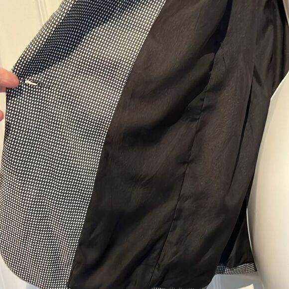 Silence+Noise Black/White Lined‎ Blazer Size L(runs smaller) NWOT - Picture 10 of 13
